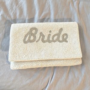 Beaded Bride Clutch